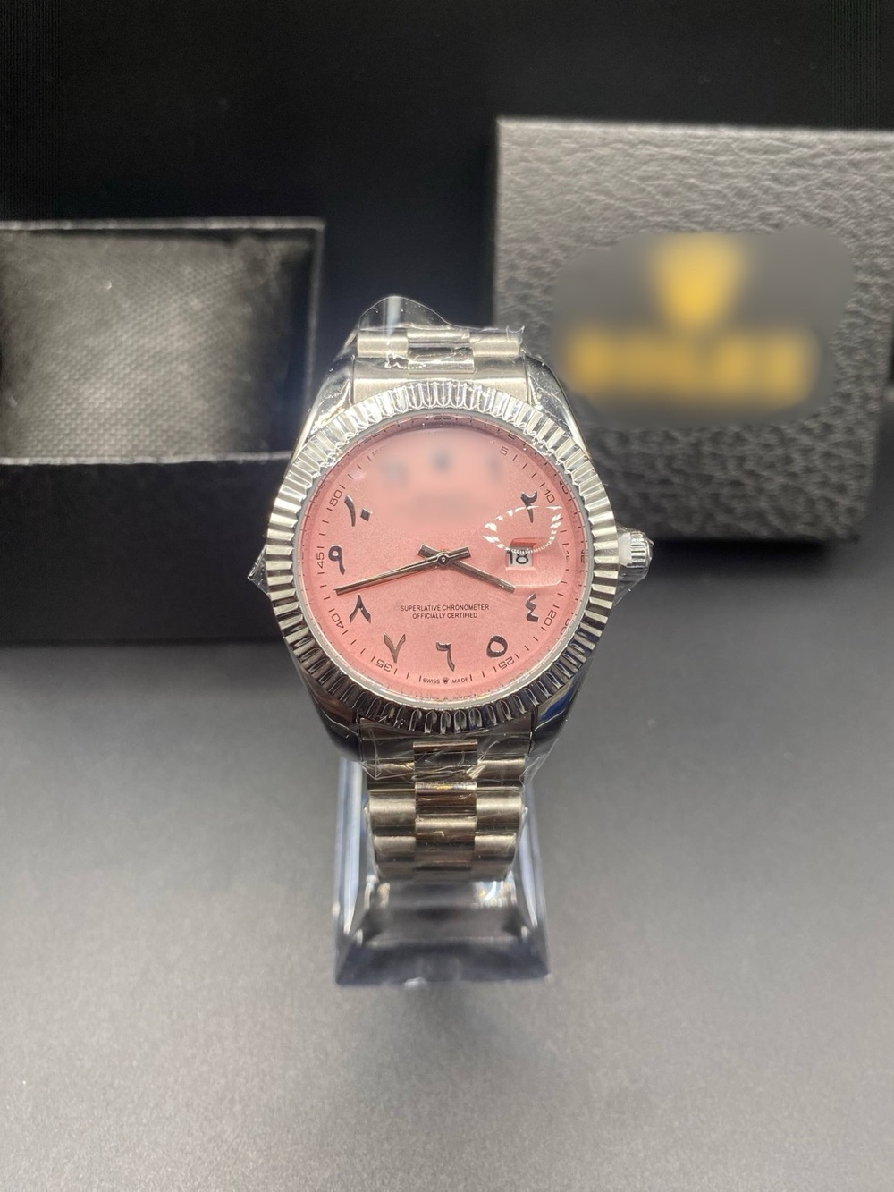 Pink Dial Datejust Watch Designer New
*Box Included*
